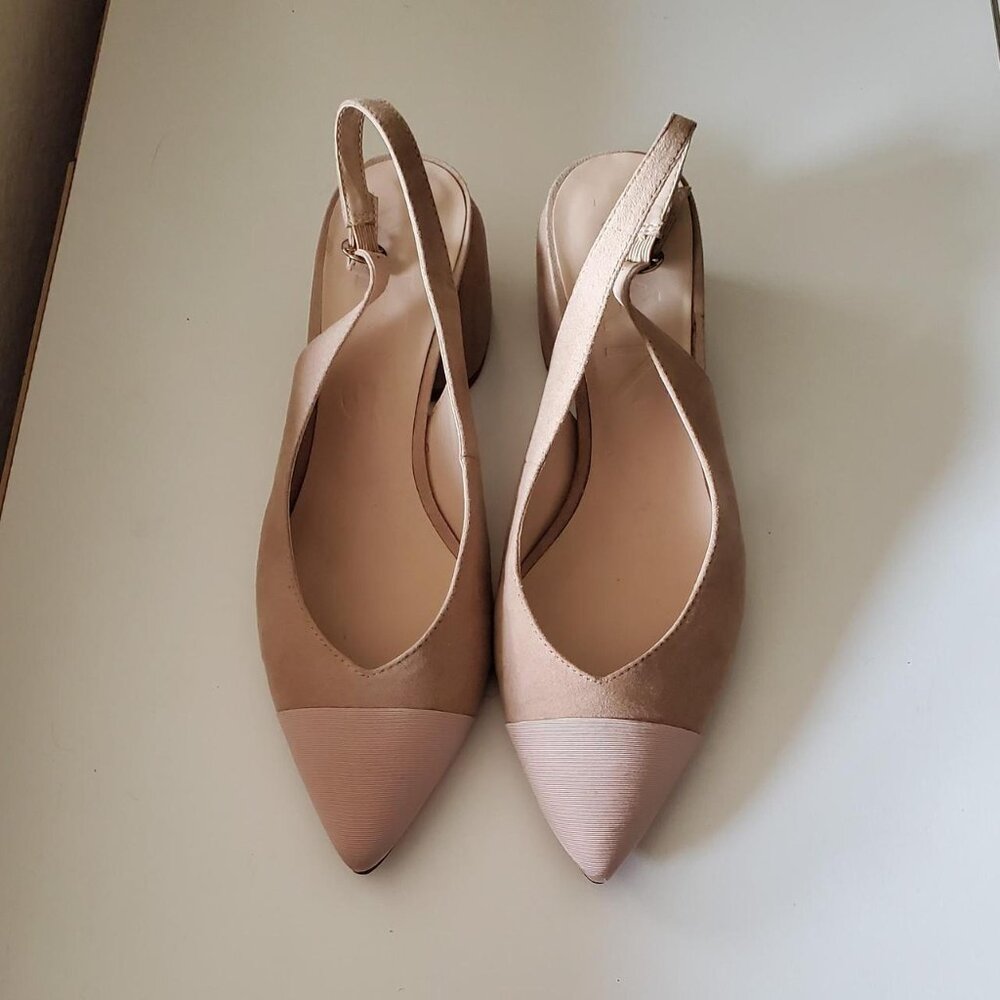 Mango Classic Slingback Pumps in Neutral/Beige colors - Picture 4 of 7
